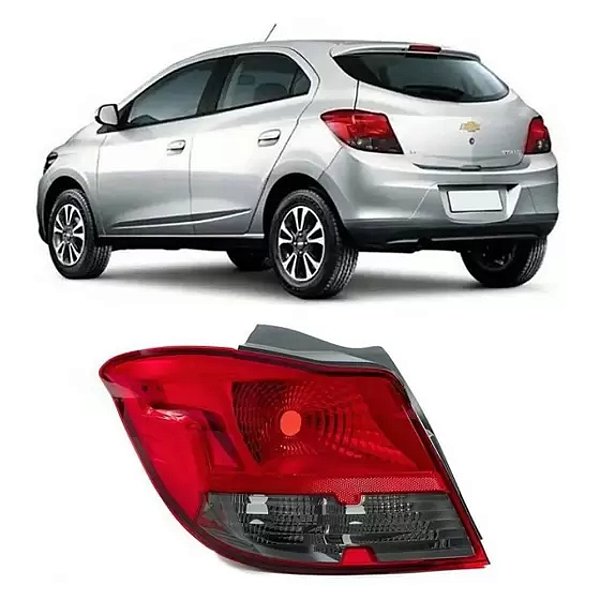 Lanterna traseira do onix chevrolet de 2012 em diante lado esquerdo fume cod 14143269