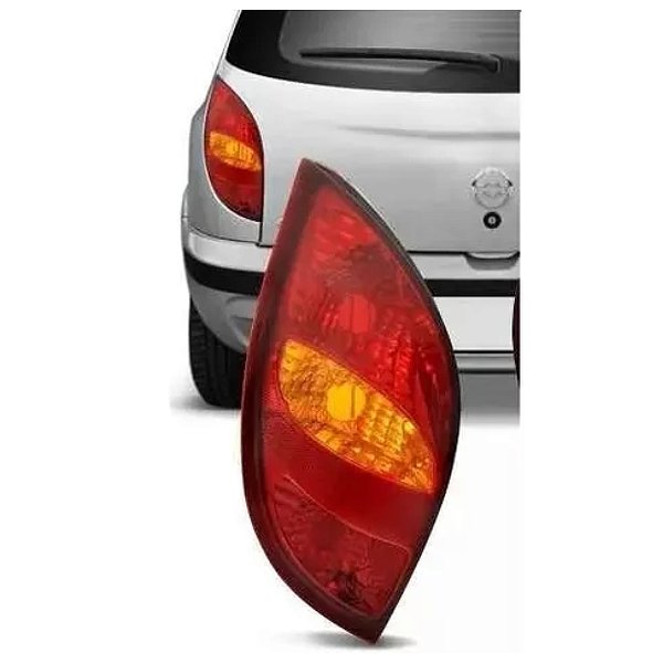 Lanterna traseira celta 2000 até 2005 bicolor sem luz ré lado esquerdo rn cod rn2027 504437