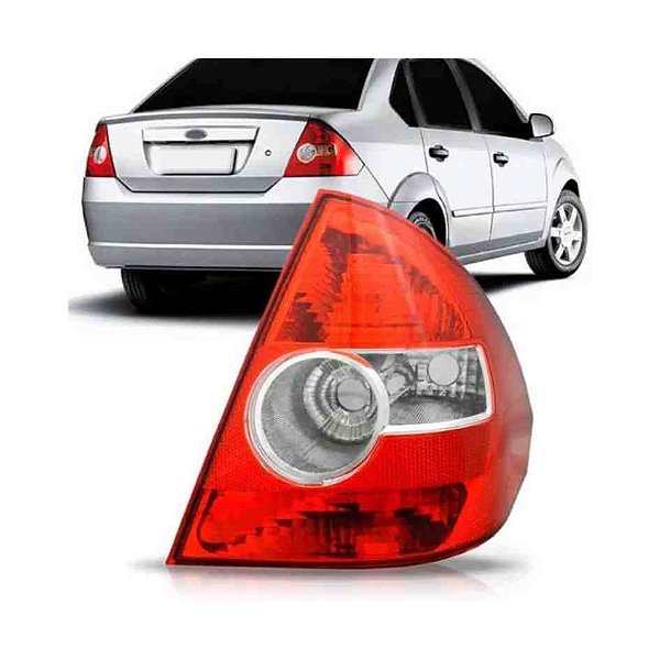 Lanterna traseira do fiesta ford de 2005 até 2010 lado direito bicolor ht cod 30662ld
