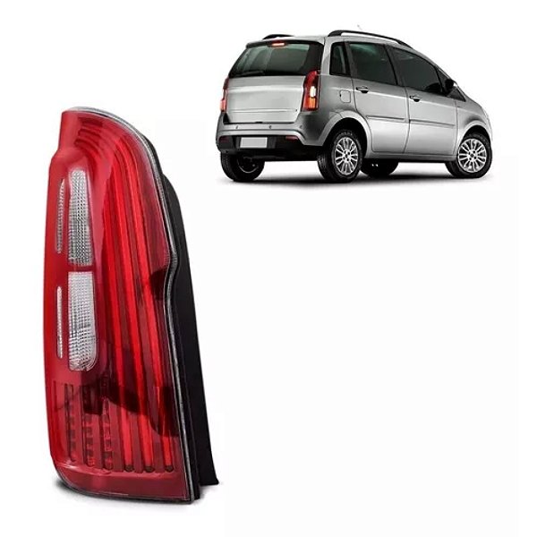 Lanterna traseira do idea fiat de 2011 a 2014 lado direito bicolor cod 17532