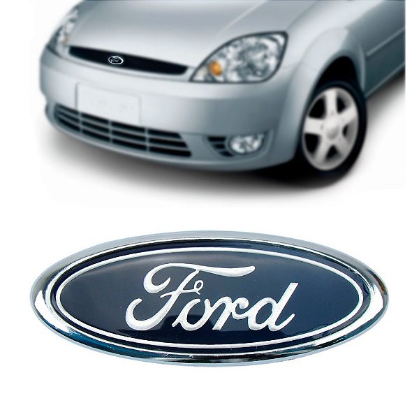 Emblema oval azul ford fiesta street/ka 2002 a 2007 95mm cod. 759 243866