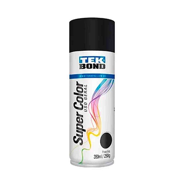 Tinta spray preto fosco uso geral 350ml 250g cod. 6690 23001006900 1450418