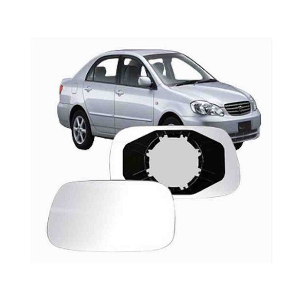 Lente retrovisor corolla 2003 lado esquerdo cod 506e 968293