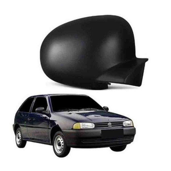 Capa retrovisor lado direito preto gol de 1995 a 1999 cod 6304 11700 725349
