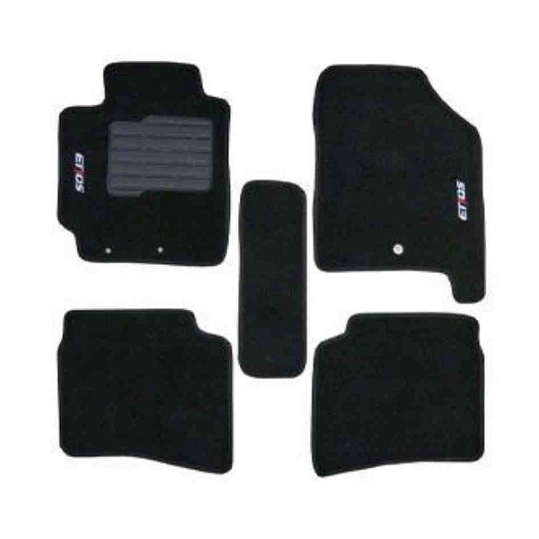 Tapete carpete adaptável etios 2016 preto 5 peças cod 5148 5194 1137647