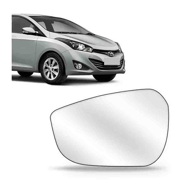 Lente retrovisor hb20 sem base metalizado lado direito cod 1113946 539d