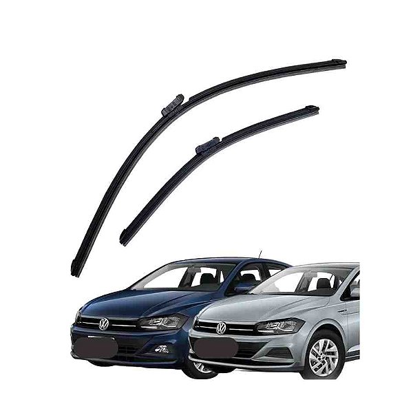 Palheta slim do polo virtus ou nivus volkswagen de 2017 a 2020 de 26 e 18 polegadas cod sd10 151805