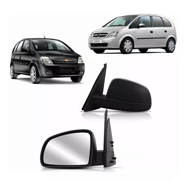 Retrovisor do meriva chevrolet de 2002 a 2012 externo do lado esquerdo de modelo fixo sem capa gm cod 82767