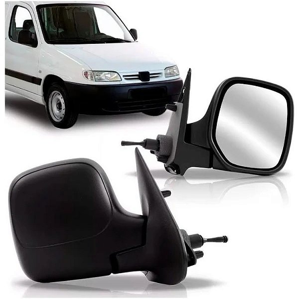 Retrovisor externo do berlingo de 1996 a 2007 com controle texturizado lado direito cod 21220