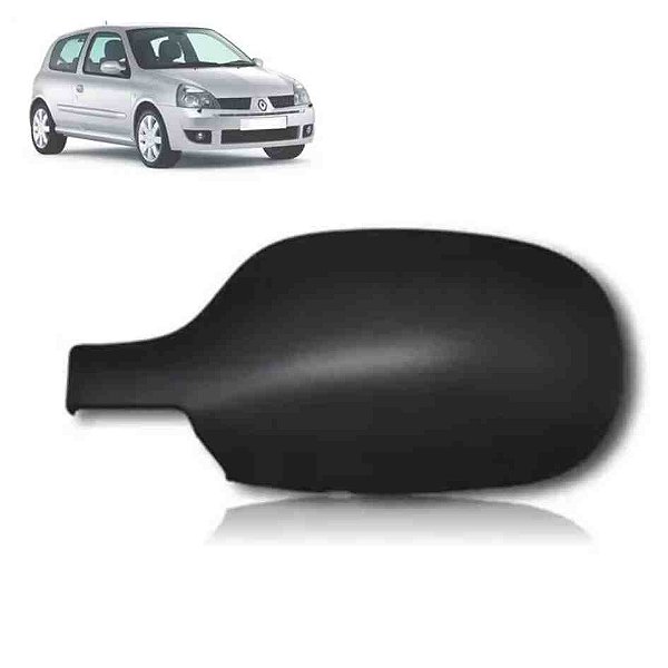 Capa de retrovisor do clio renault de 1999 a 2011 lado esquerdo texturizado spj cod eb219