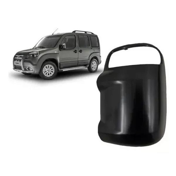 Capa de retrovisor do doblo fiat de 2010 a 2015 lado esquerdo com furo para seta metagal cod eeb709