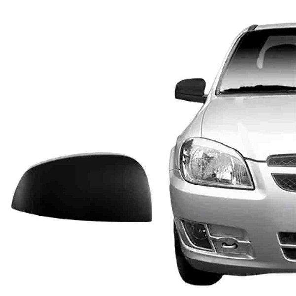 Capa de retrovisor externo do celta chevrolet de 2006 em diante prisma chevrolet de 2006 a 2013 meriva chevrolet de 2002 em diante lado direito texturizado cod eb118 0781967
