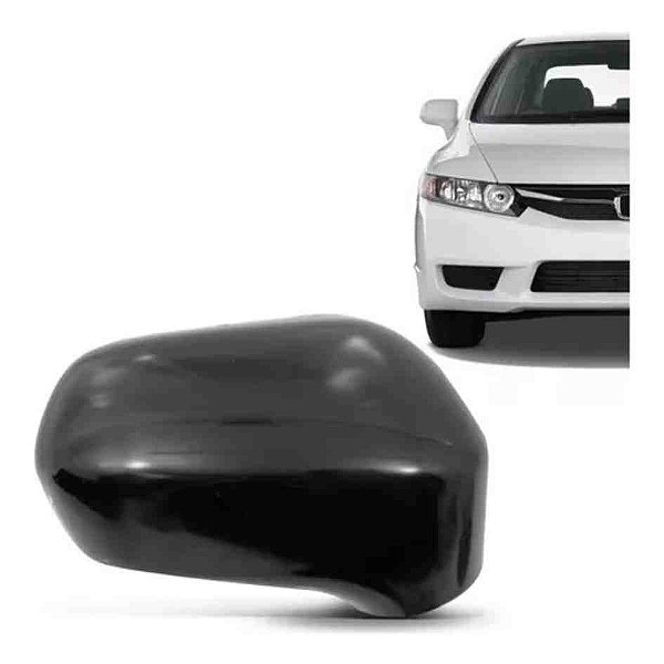 Capa retrovisor civic honda 2007 a 2011 sem pisca lado esquerdo cod 23501