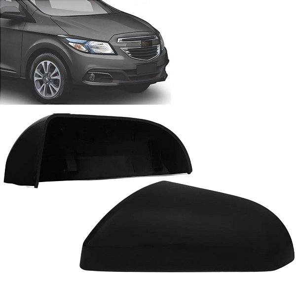 Capa retrovisor onix prisma chevrolet 2013 a 2020 preta lado direito blawer cod 6614