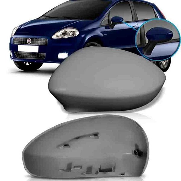 Capa retrovisor punto fiat 2007 a 2012 primer lado direito view max cod vw1509116d vw6156cpr