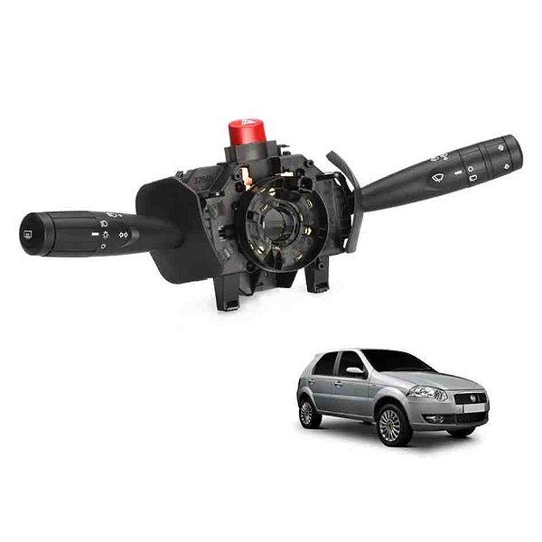 Chave de seta palio fire fiat 2009 em diante com pisca alerta cod m2810 100185354 512810000
