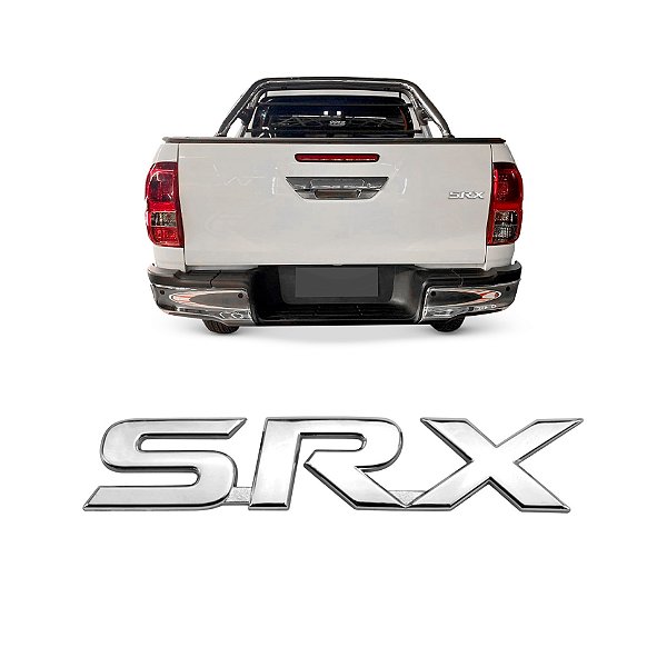 Emblema srx da hilux toyota de 2016 de cor cromado cod 10941 1096634