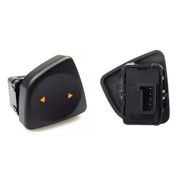 Interruptor vidro uno novo painel simples lado direito led ambar cod dtc2218