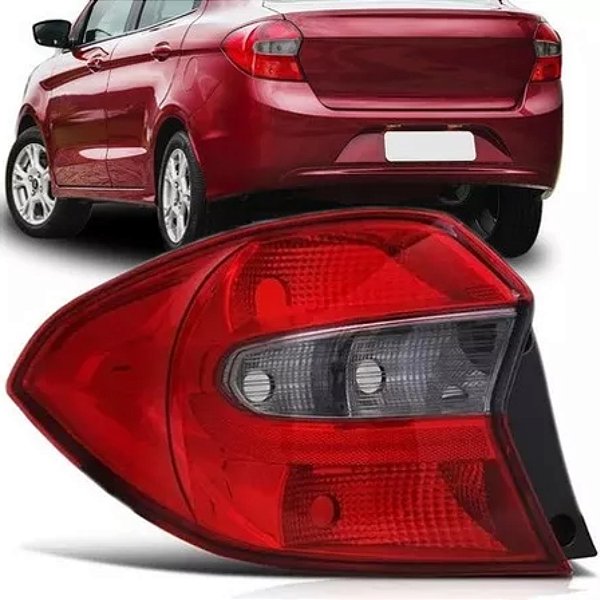 Lanterna do ká ford sedan de 2015 a 2018 lado esquerdo traseiro fume cod 27345