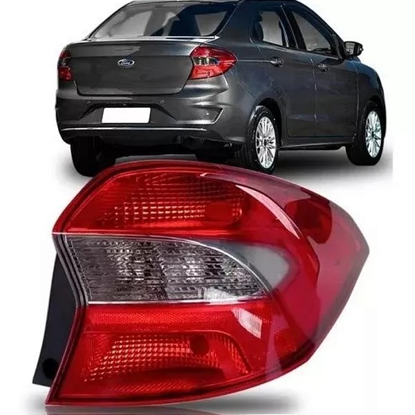 Lanterna do ká ford sedan de 2019 em diante lado direito traseiro fume cod 30560