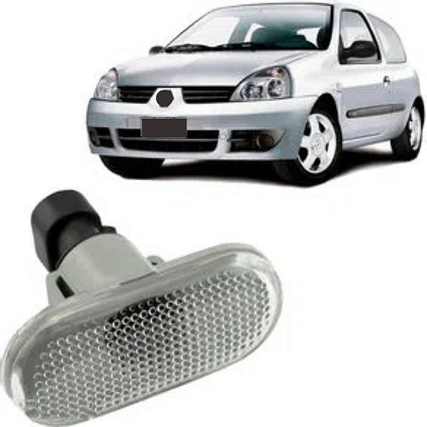Lanterna lateral renault todos cristal com soquete original cod ls419ram 494612 ls411rcris