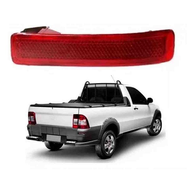 Lanterna parachoque strada 2004 a 2012 vermelho lado direito cod 7008d