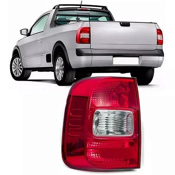 Lanterna saveiro g5 g6 2009 a 2016 cristal vermelha lado esquerdo cod 106722 0389338