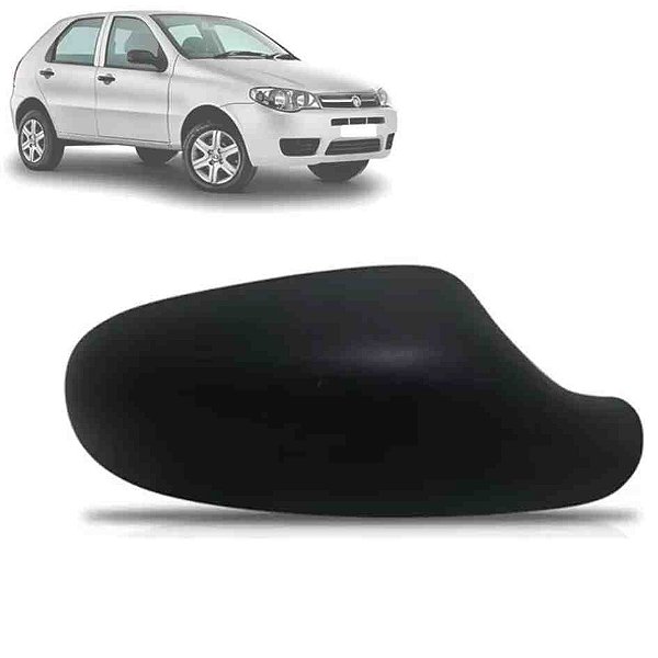 Capa de retrovisor do palio fiat de 2004 a 2010 lado esquerdo e cor preto blawer cod 6339 1115191