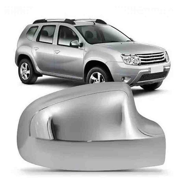 Capa retrovisor sandero logan duster renault 2009 a 2012 em diante cromado lado direito spj cod eb860