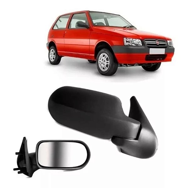 Retrovisor externo do uno mille economy fiat de 2009 em diante 2 portas lado direito fixo retrovex cod rx4502 7105