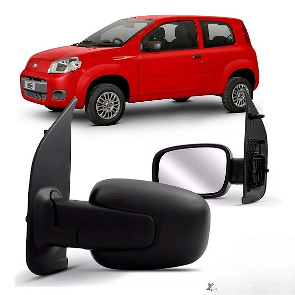Retrovisor externo do uno vivace fiat de 2010 em diante 2 portas lado direito fixo retrovex cod rx4532