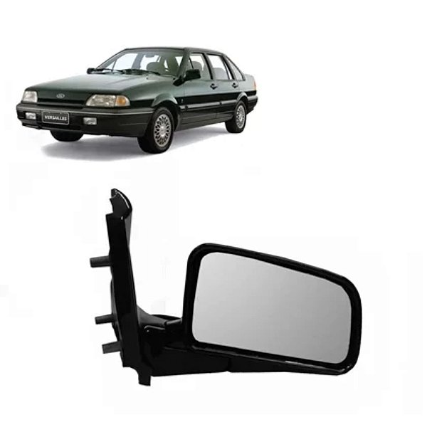 Retrovisor externo do versailles ford de 1991 a 1996 lado esquerdo sem controle cod rx3327 6124