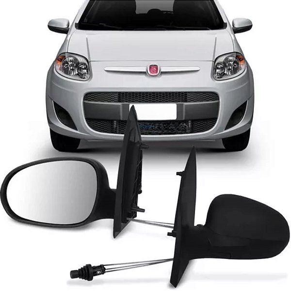 Retrovisor externo palio grand siena 2012 em diante 4 portas com controle lado esquerdo metagal cod rtue51cr