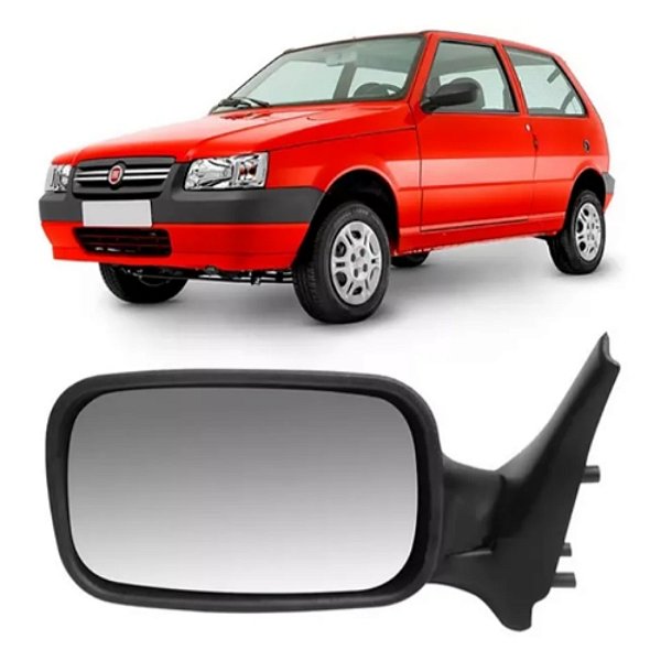 Retrovisor externo uno fire flex 2001 a 2005 4 portas fixo lado esquerdo cod 12730