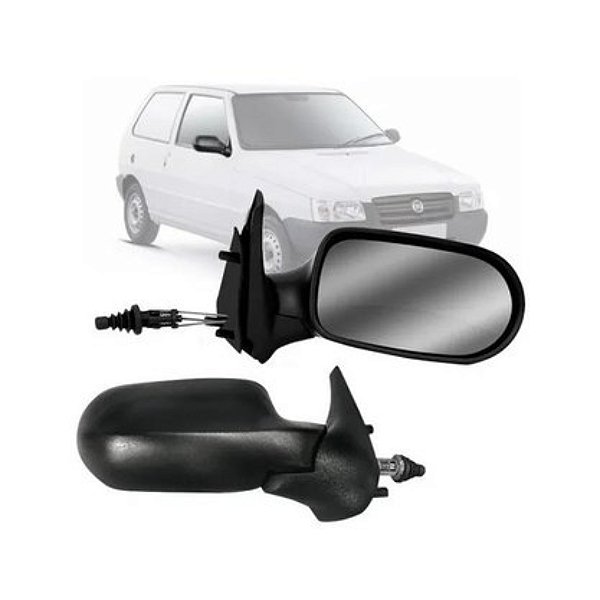 Retrovisor externo uno fire flex 2005 a 2010 2 portas com controle lado direito cod 12881