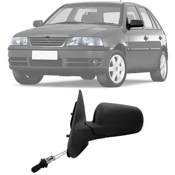Retrovisor do gol g3 g4 volkswagen de 1999 a 2008 externo do lado esquerdo de 2 portas com controle cod 21393 51721