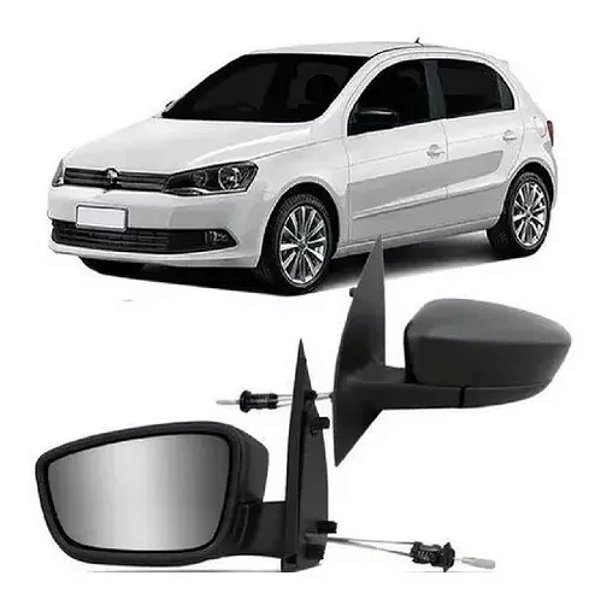 Retrovisor do gol g6 saveiro g6 e voyage volkswagen de 2014 a 2016 externo do lado esquerdo de 2 e 4 portas cod rx1195 444671