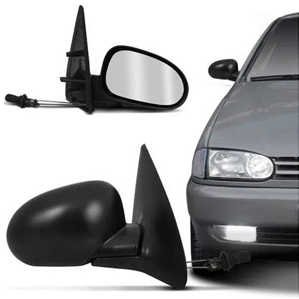 Retrovisor do gol volkswagen de 1995 a 1999 externo do lado direito de 4 portas com controle cod rx1114
