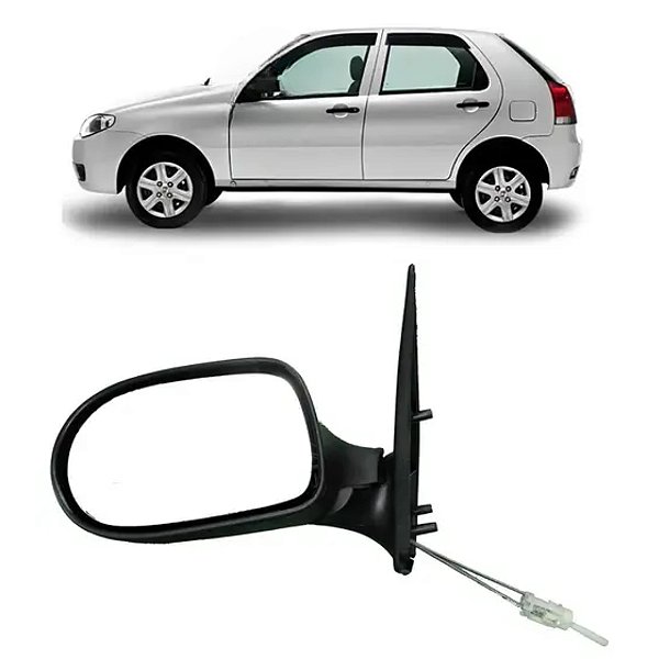 Retrovisor externo palio economy 2011 a 2017 4 portas com controle lado esquerdo metagal cod rtve25cr