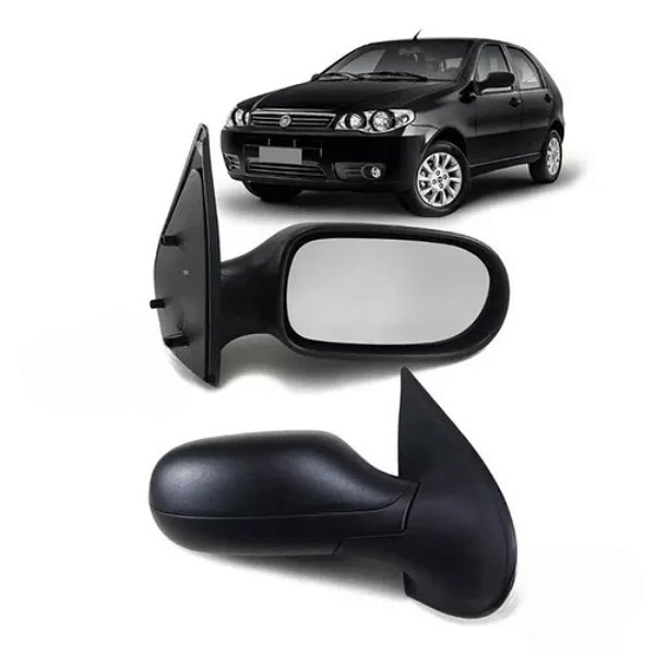 Retrovisor do palio fire fiat de 2011 a 2017 externo do lado direito de modelo fixo metagal cod rtve22fx