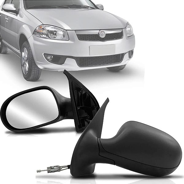 Retrovisor do palio fire fiat de 2011 em diante externo do lado esquerdo de 4 portas com controle spj cod eb803