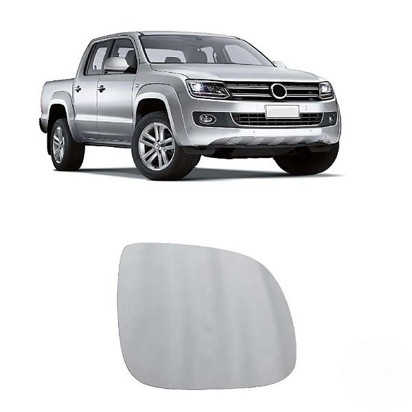 Lente retrovisor amarok volkswagen sem base metalizado lado direito refix cod 1888 0075625