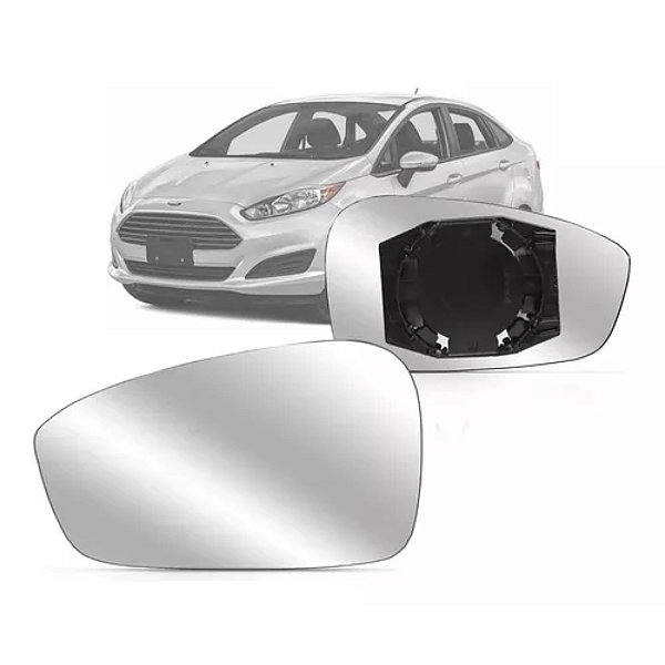 Refil lente retrovisor com base do new fiesta  ford de 2012 em diante lado esquerdo blawer cod 7427