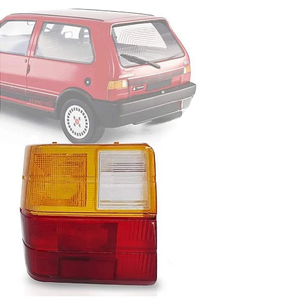 Lanterna traseira tricolor fiat uno 1985 a 2004 lado esquerdo cod 000350740