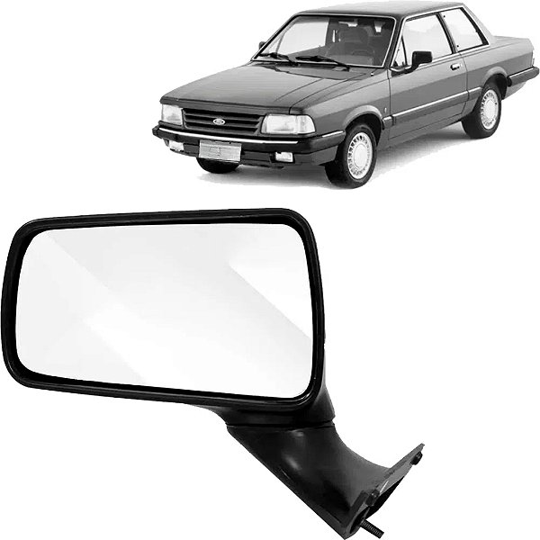 Retrovisor del rey ford de 1985 a 1992 e pampa luxo ford de 1992 a 1997 externo do lado esquerdo sem controle cod rx3331