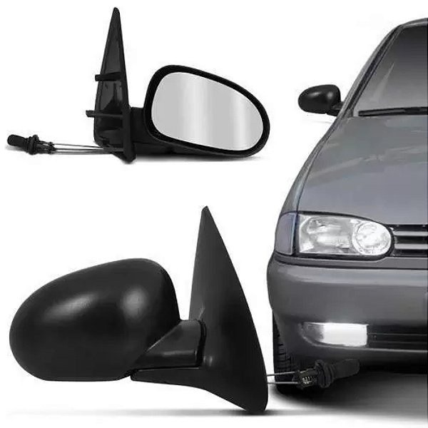 Retrovisor externo do gol bola de 1995 a 1999 4 portas com controle convexo lado direito cod 15021