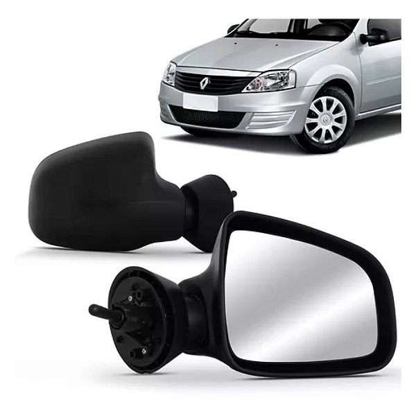Retrovisor do sandero renault de 2011 a 2013 lado direito externo com controle capa primer cod 17478