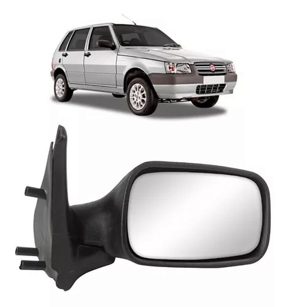 Retrovisor do uno fire fiat de 2001 a 2005 externo do lado direito de 2 portas de modelo fixo cod ru540