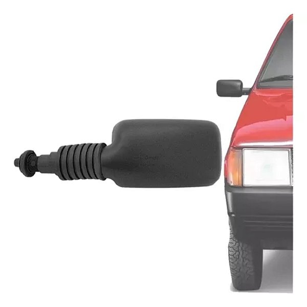 Retrovisor do uno mille e prêmio fiat de 1985 a 1995 externo do lado esquerdo com controle cod 12550