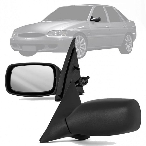 Retrovisor externo do escort zetec de 1997 a 2002 com controle lado esquerdo cod 13150